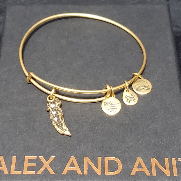 Alex and Ani Jewelry - Alex & Ani Coppure Swarovski Feather Brace…